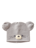 Benetton Baby Mouse Crochet Hat, Grey