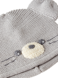 Benetton Baby Mouse Crochet Hat, Grey