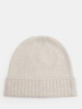 HUSH Cashmere Beanie Hat, Natural Oatmeal