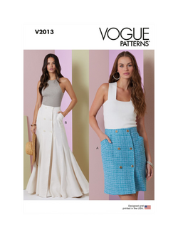 Vogue Misses' Fitted Skirt Sewing Pattern, V2013, White
