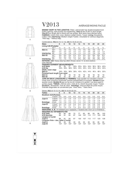 Vogue Misses' Fitted Skirt Sewing Pattern, V2013 - view 2, White