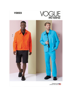 Vogue Misses' Semi Fitted Jacket, Pants and Shorts Sewing Pattern, V2022, White