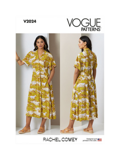 Vogue Misses' Midi Dress Sewing Pattern, V2024, H5