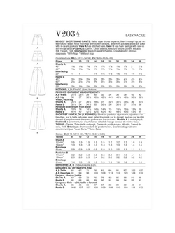 Vogue Misses' Sailor Shorts and Pants Sewing Pattern, V2034 - view 2, White