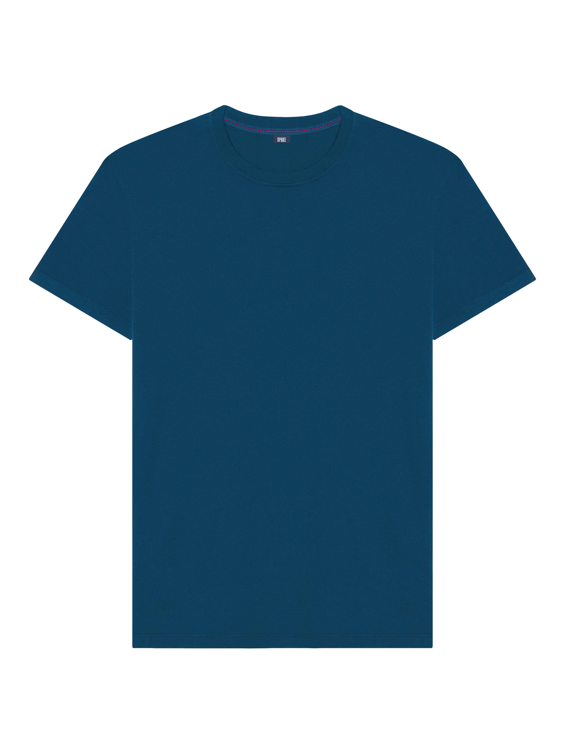Product image 1 of 6, which shows SPOKE Heavyweight Cotton Slim Fit T-Shirt, Legion Blue, S Sht