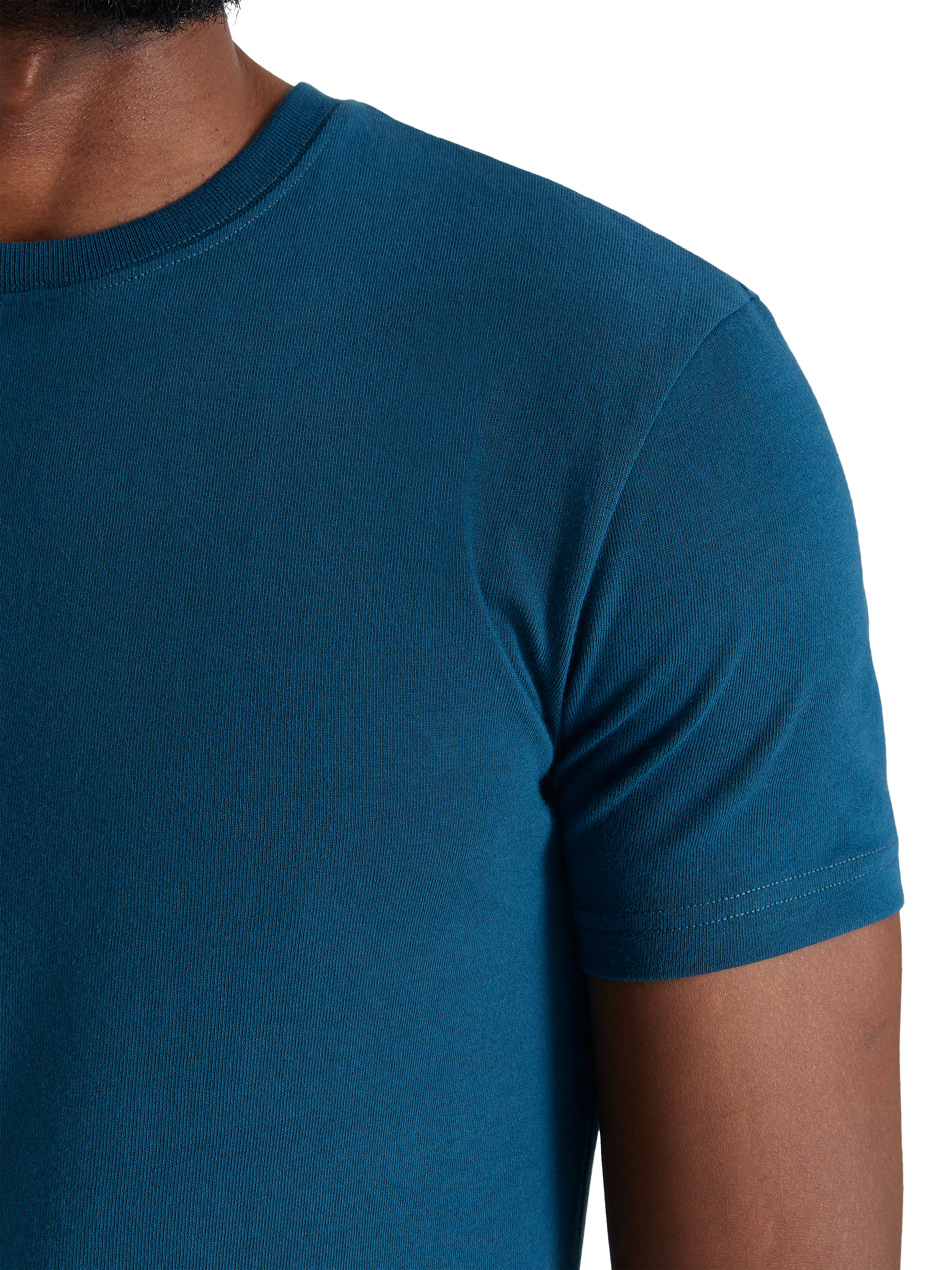 Product image 4 of 6, which shows SPOKE Heavyweight Cotton Slim Fit T-Shirt, Legion Blue, S Sht