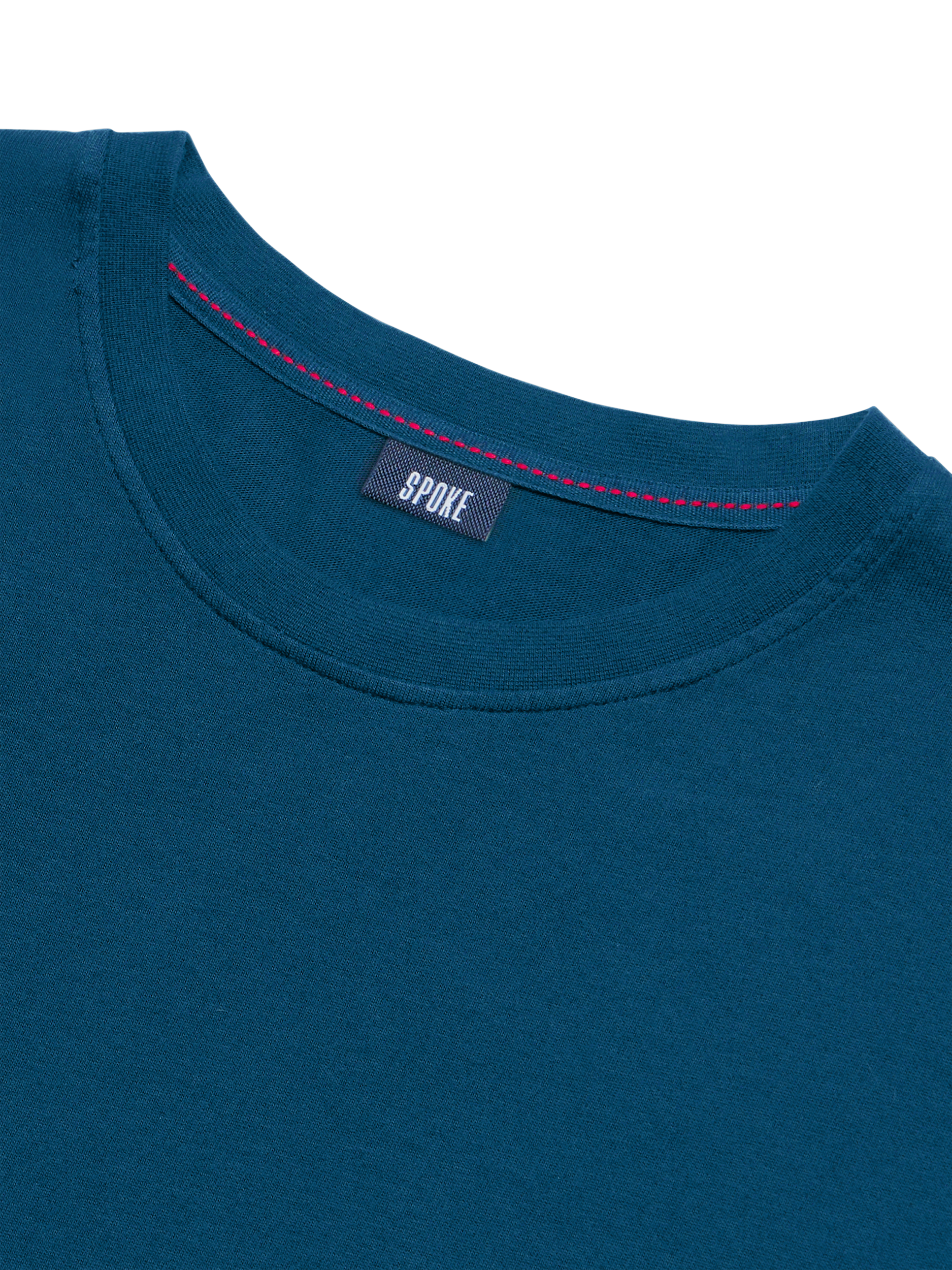 Product image 5 of 6, which shows SPOKE Heavyweight Cotton Slim Fit T-Shirt, Legion Blue, S Sht