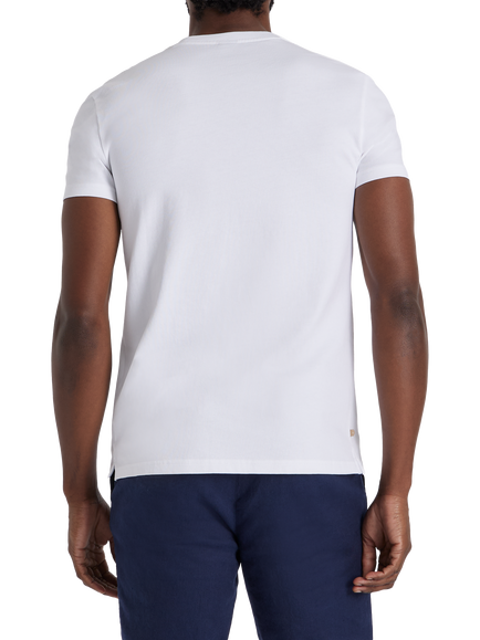 SPOKE Heavyweight Cotton Straight Fit T-Shirt - view 2, White