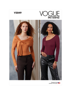 Vogue Misses' Bodysuits Sewing Pattern, V2049, White