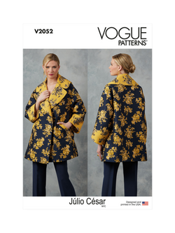 Simplicity Vogue Misses' Loose Fit Jacket Sewing Pattern, V2052, White