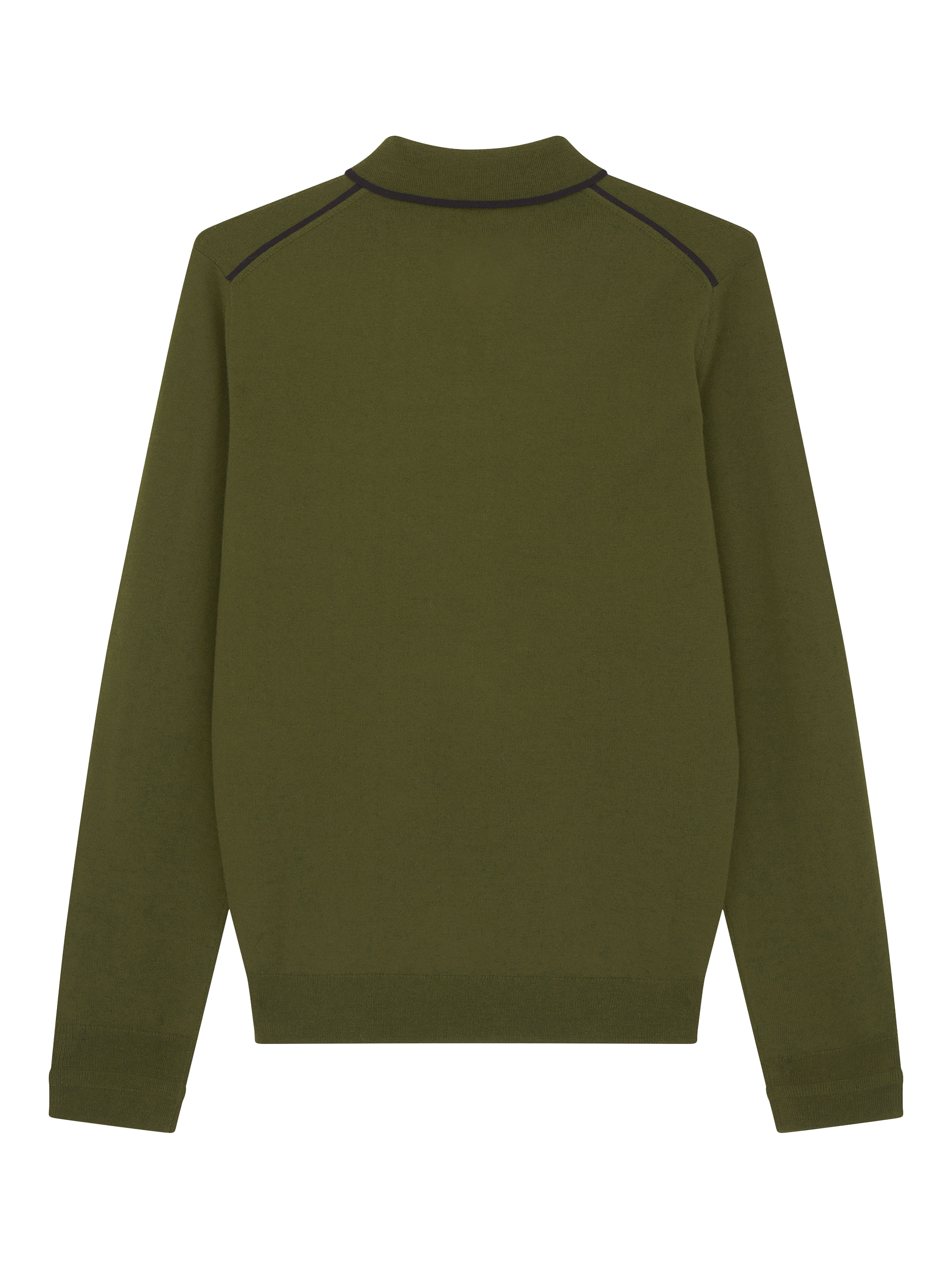 Product image 6 of 6, which shows PS Paul Smith Merino Wool Polo Top, Green, S