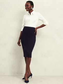 Hobbs Petite Aly Pencil Skirt, Navy, Navy
