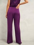 Hobbs Judith Satin Trousers, Vibrant Purple