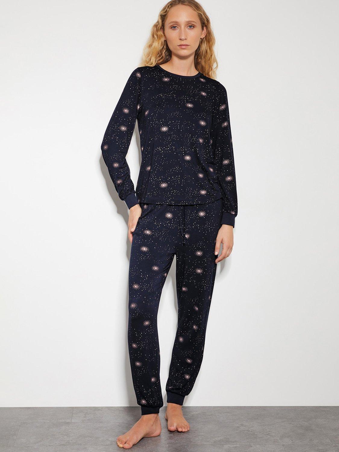 Monsoon Stormi Star Pyjama Set, Navy