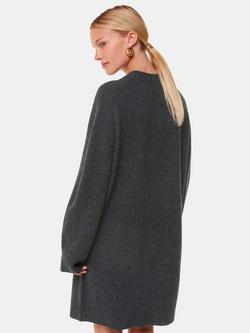 Whistles Ava Wool Jumper Dress - view 2, Grey