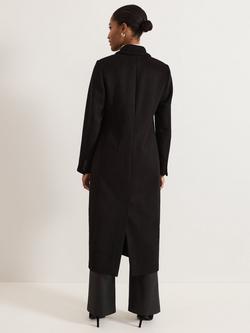 Phase Eight Lydia Wool Blend Long Coat, Black - view 2, Black
