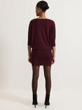 Phase Eight Becca Batwing Dress, Burgundy