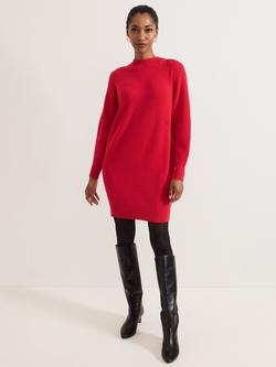 Phase Eight Eliana Jumper Dress, Red, Red