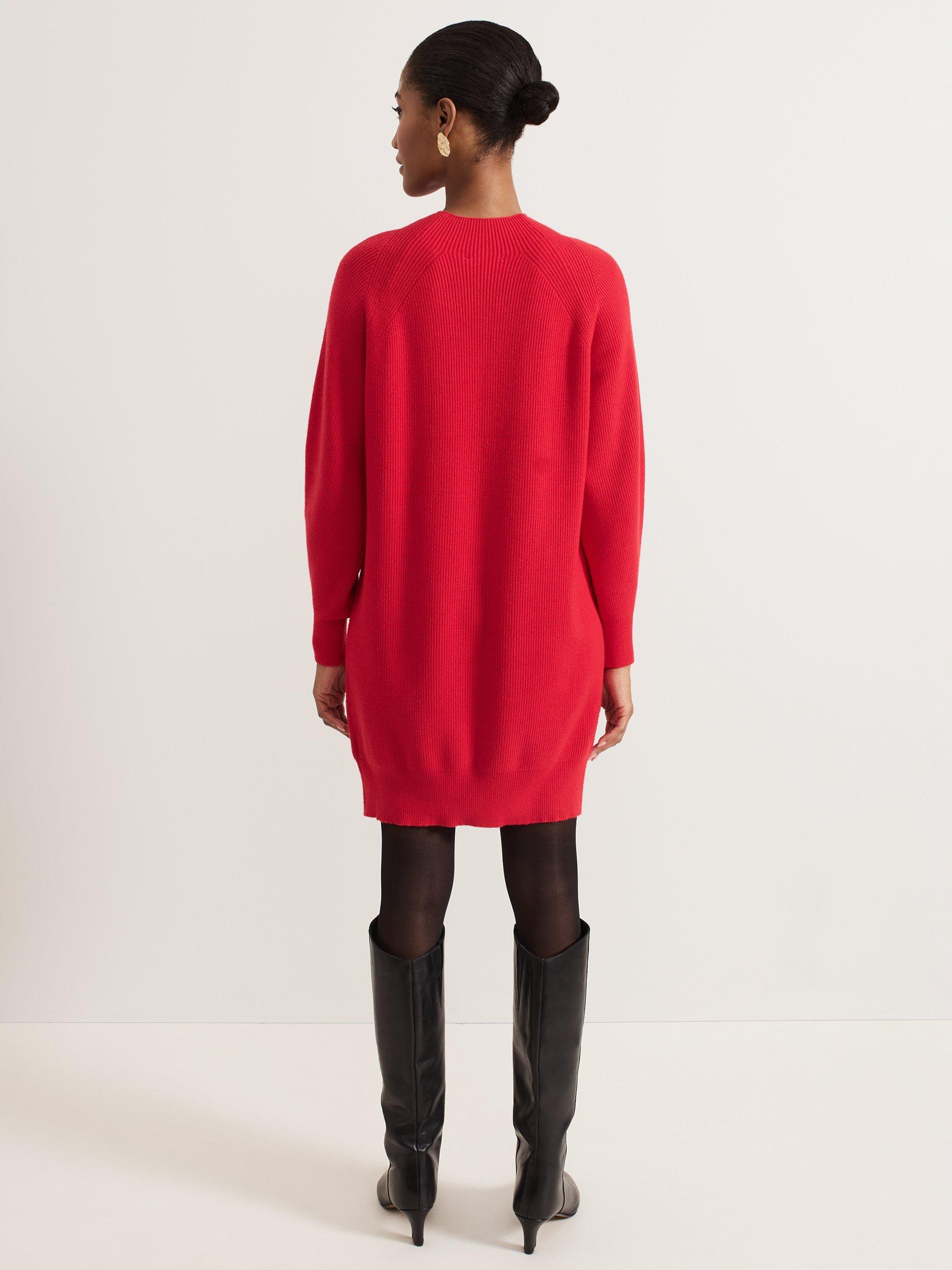 Phase Eight Eliana Jumper Dress Red