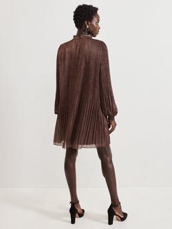 Phase Eight Ella Swing Dress, Bronze - view 2, Bronze