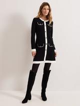 Phase Eight Mylee Dress, Black/Ivory