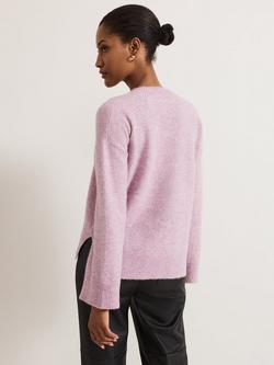 Phase Eight Olivia Wool Rich Jumper - view 2, Pink