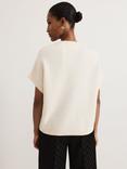 Phase Eight Allie Jewelled Knit Top, Ivory