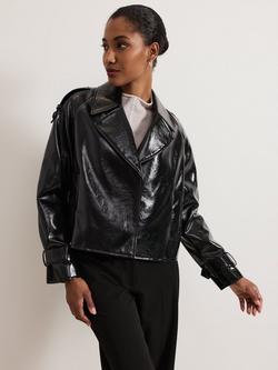 Phase Eight Fayette Trench Jacket, Black, Black