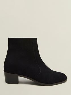 Hobbs Shona Suede Ankle Boots, Black, Black