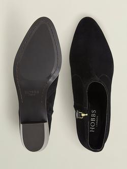 Hobbs Shona Suede Ankle Boots, Black - view 2, Black