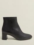 Hobbs Rochelle Leather Ankle Boots, Black