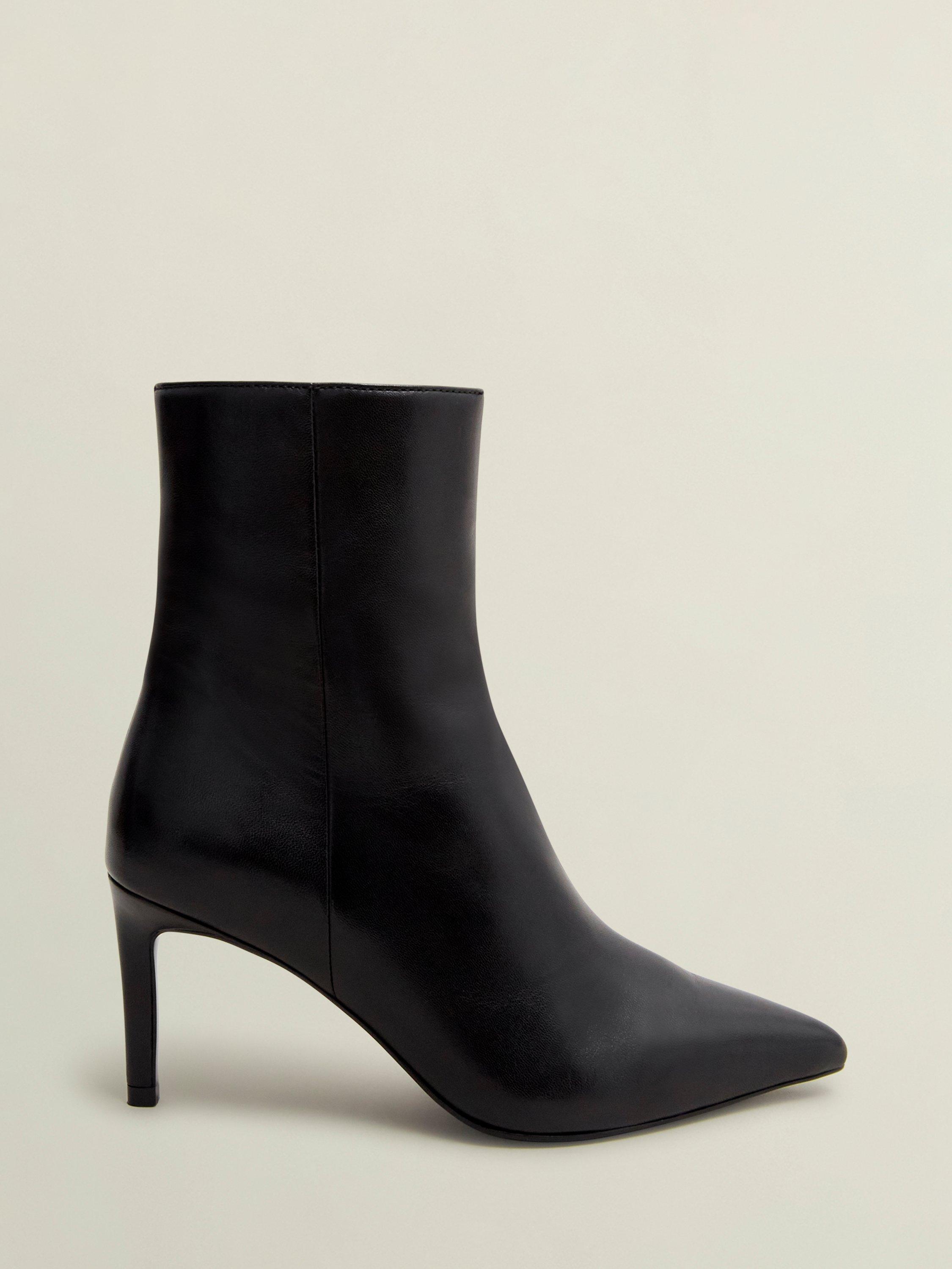 Hobbs Aria Leather Ankle Boots, Black