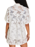 Accessorize Lace Beach Shirt, Ivory