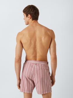 John Lewis Stripe Tailored Swim Shorts, Lilac - view 2, Lilac