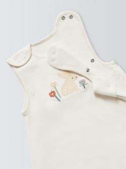 John Lewis Baby Scandi Bunny Sleeping Bag, 0.5 Tog, Yellow - view 2, Yellow