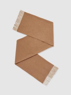 Reiss Picton Wool Rich Scarf, Biscuit