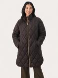 Part Two Olilas Mid Length Quilted Jacket, Chocolate Torte