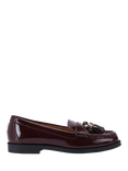 Carvela Manor Patent Slip On Loafers, Red Wine