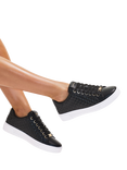 Carvela Daze Weave Trainers, Black