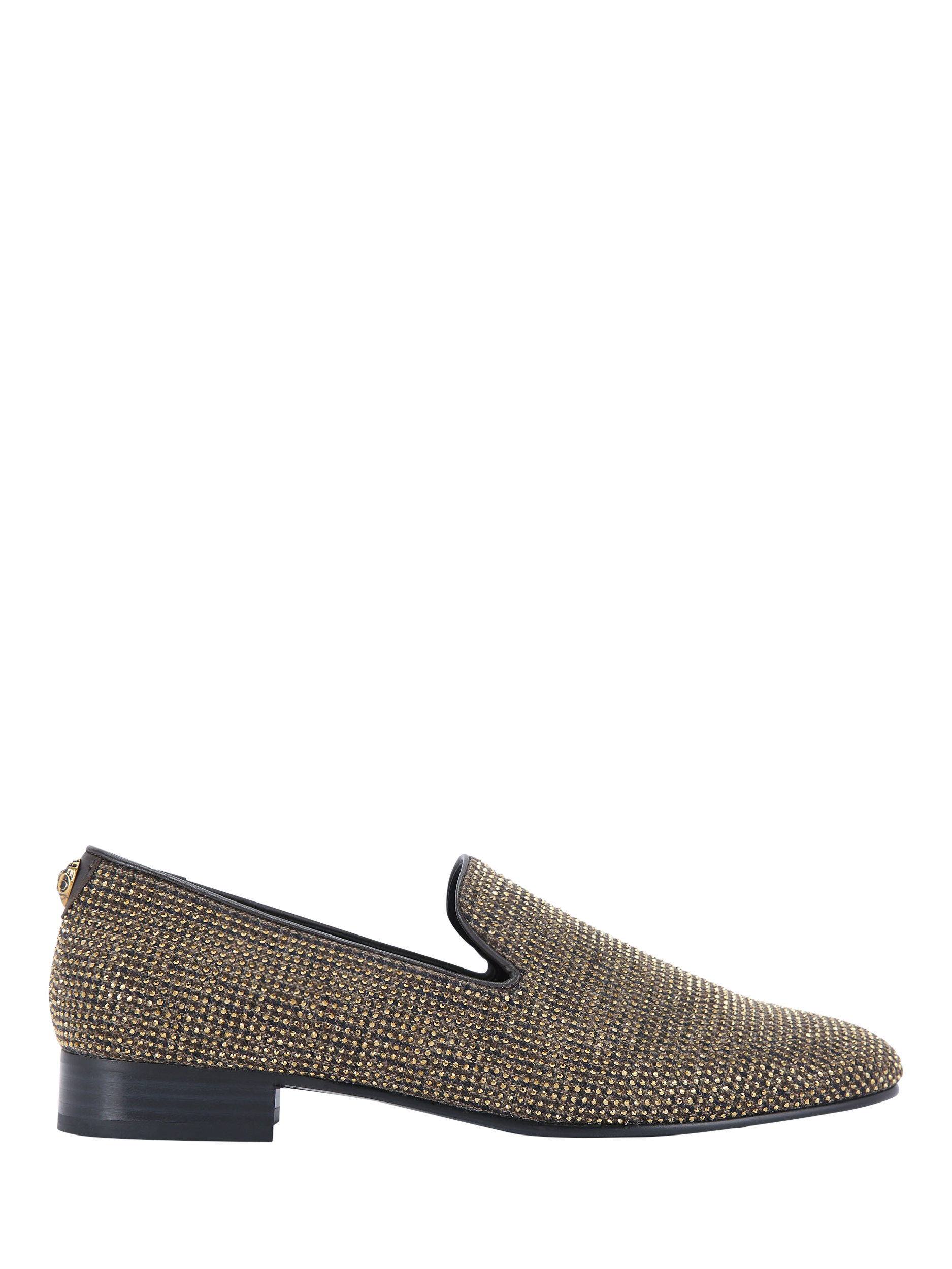 Product image 1 of 5, which shows Kurt Geiger London Ace Embellished Loafers, Gold, 6