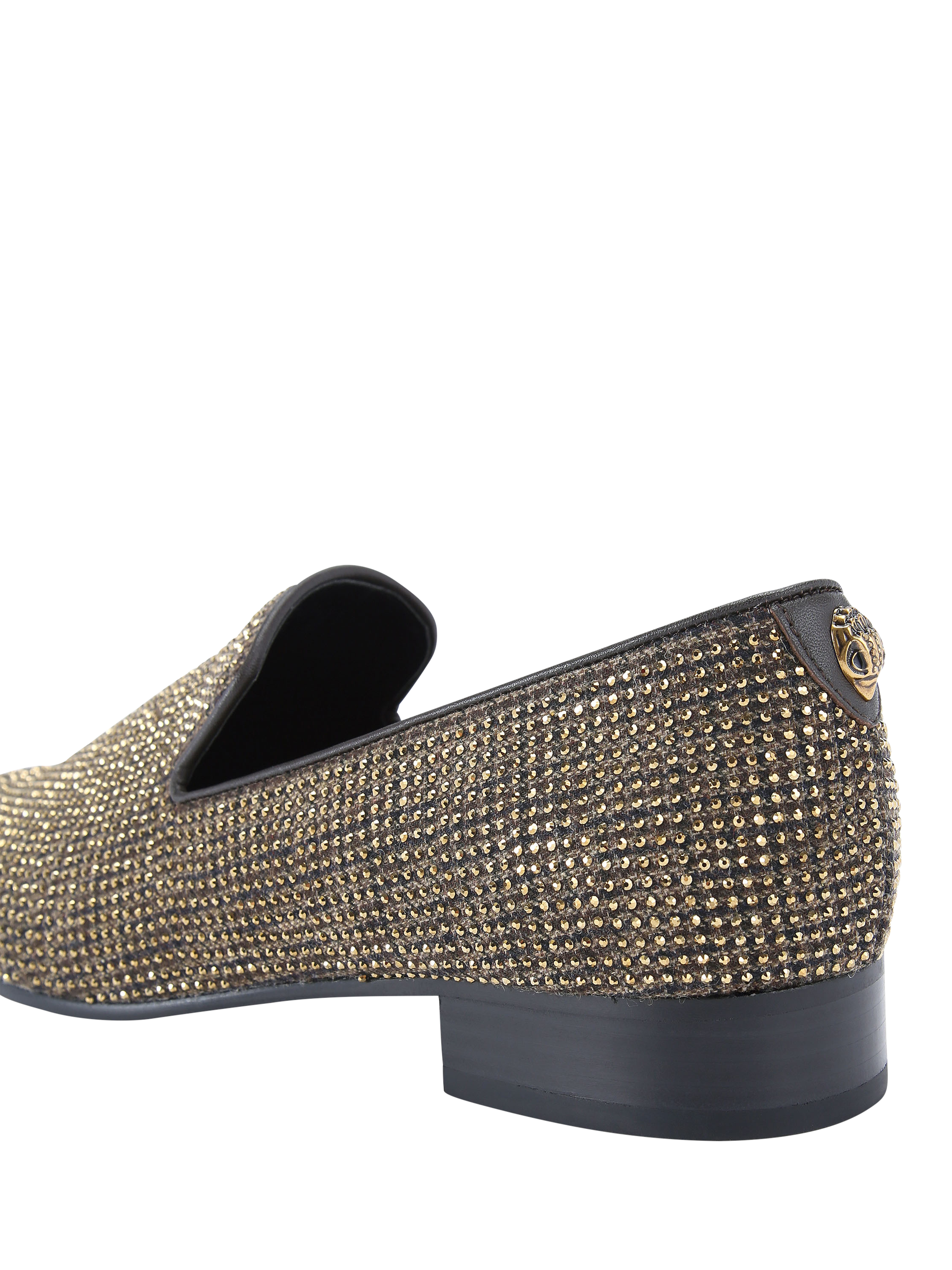 Product image 4 of 5, which shows Kurt Geiger London Ace Embellished Loafers, Gold, 6