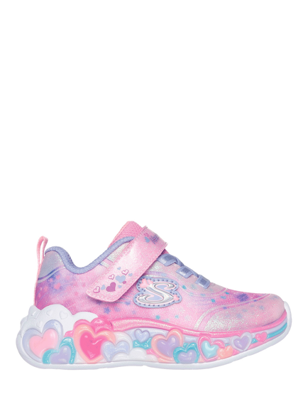 Skechers Kids' S-Lights® Eternal Heart Lights Trainers, Lpmt