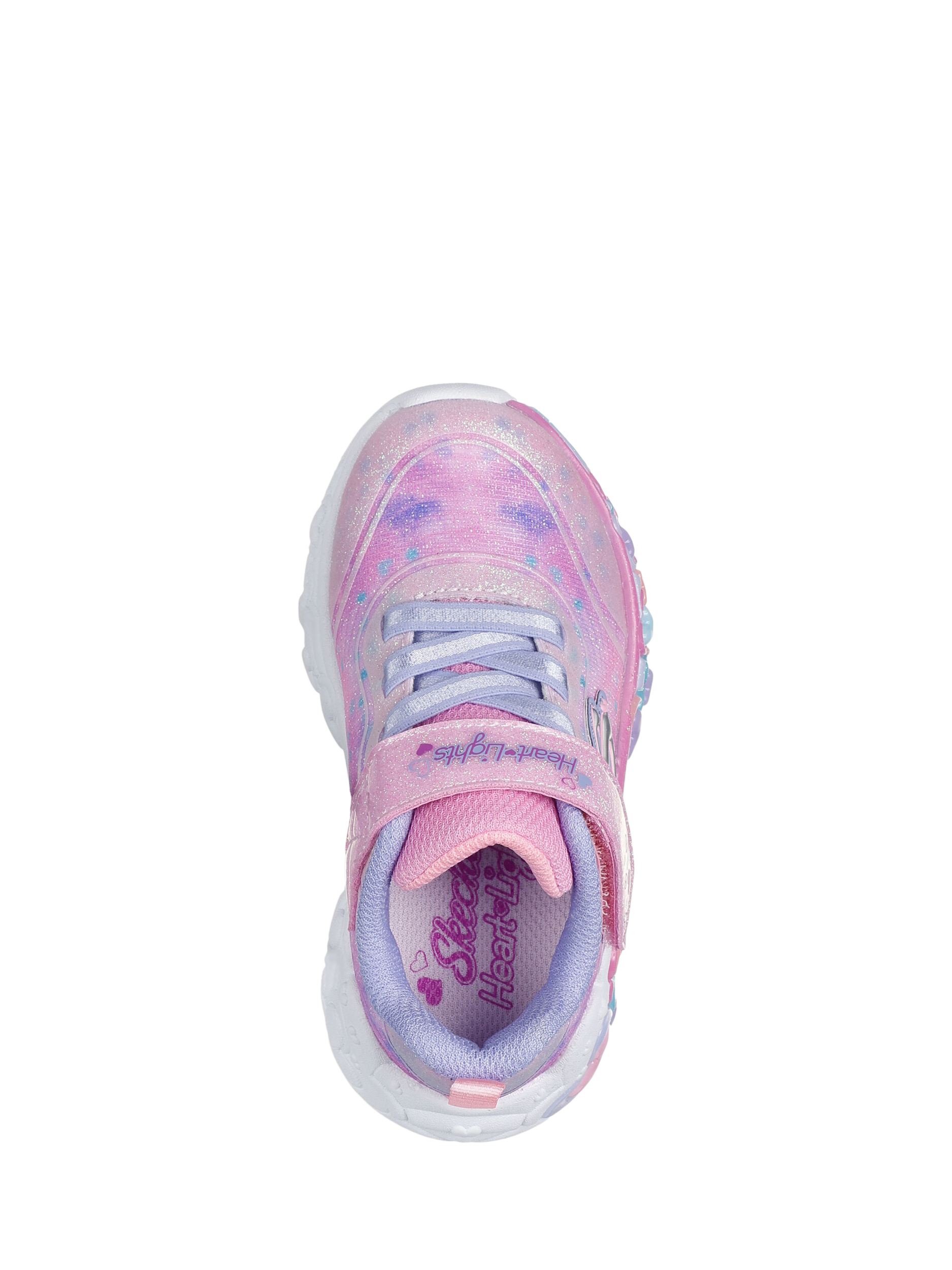 Product image 2 of 4, which shows Skechers Kids' S-Lights® Eternal Heart Lights Trainers, Lpmt, EU21