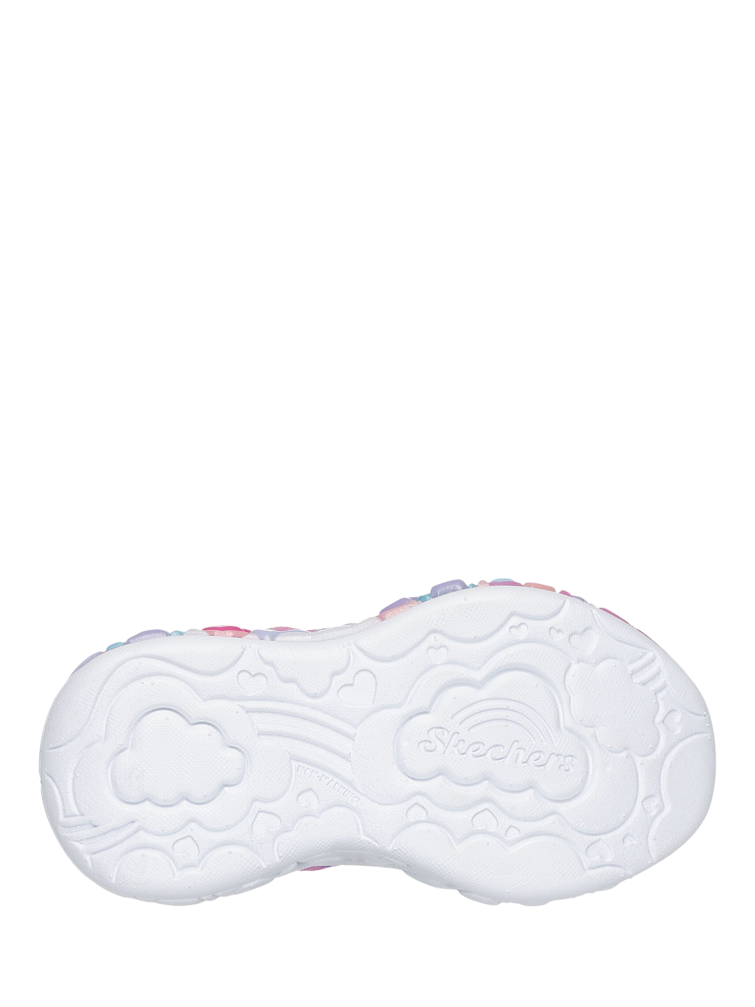 Product image 3 of 4, which shows Skechers Kids' S-Lights® Eternal Heart Lights Trainers, Lpmt, EU21