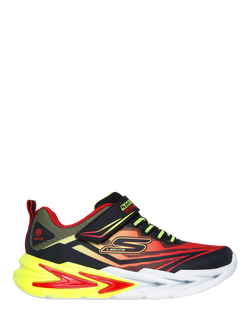 Skechers Kids' S-Lights® Flex-Glow Ultra, Black/Red