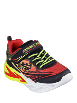 Skechers Kids' S-Lights® Flex-Glow Ultra - view 2, Black/Red