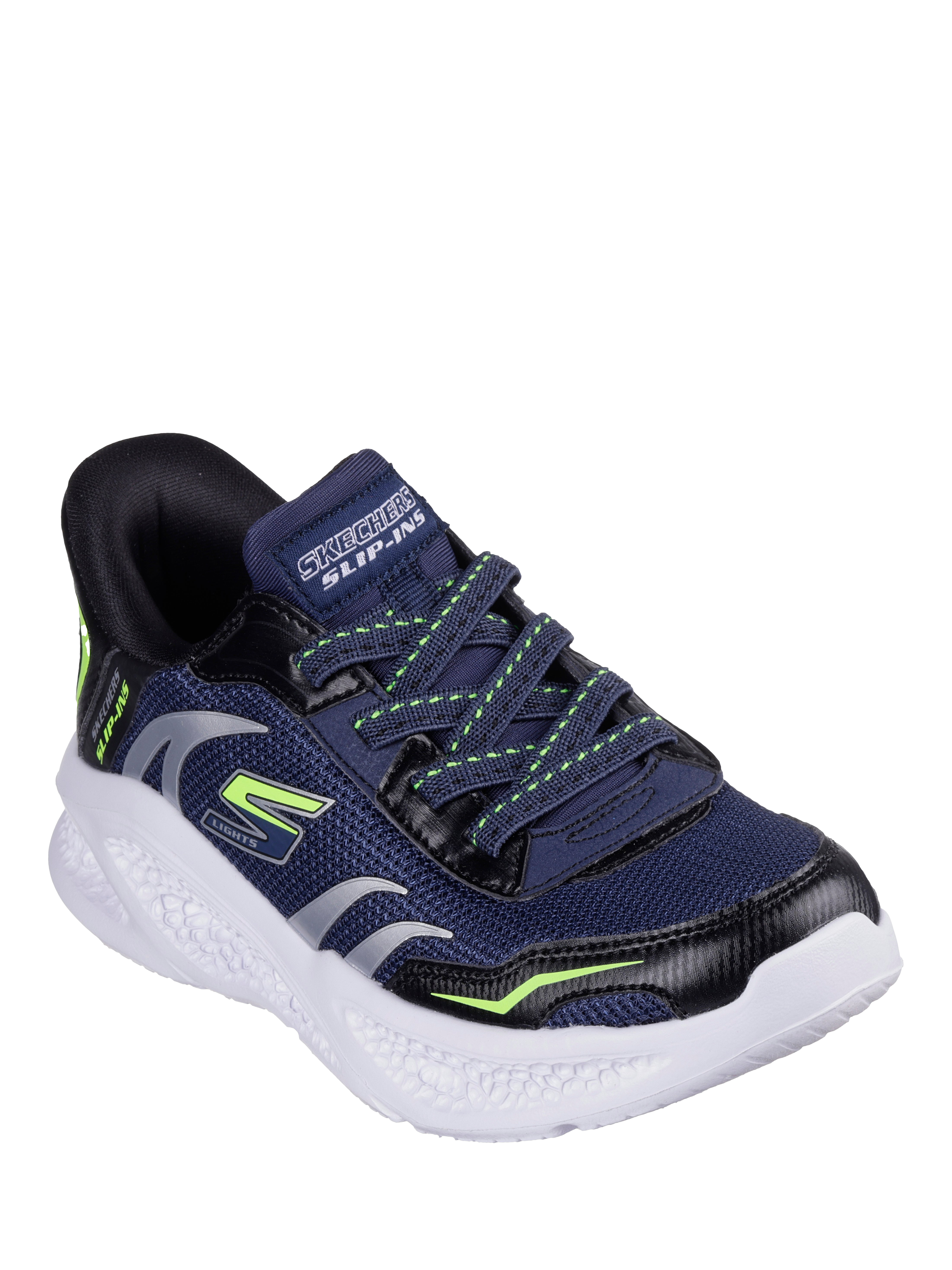 Product image 5 of 5, which shows Skechers Kids' S-Lights Meteor Lights Light Up Trainers, Multi, EU28