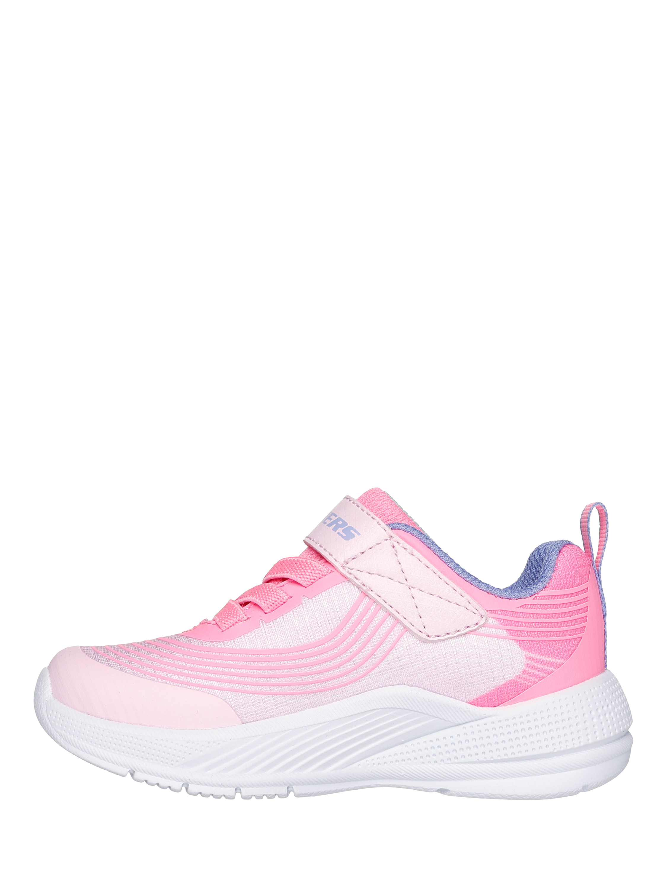 Product image 3 of 5, which shows Skechers Kids' Microspec Advance Trainers, Pink/ Lilac, EU21