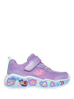 Skechers Kids' Play Scene Fun Squad Trainers, Pktm, Purple