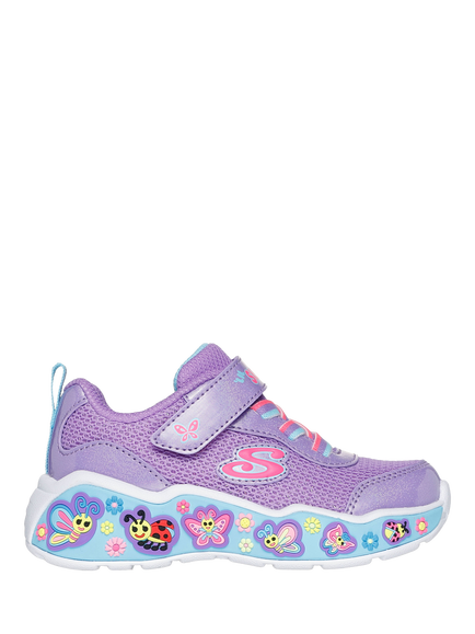 Skechers Kids' Play Scene Fun Squad Trainers, Pktm, Purple